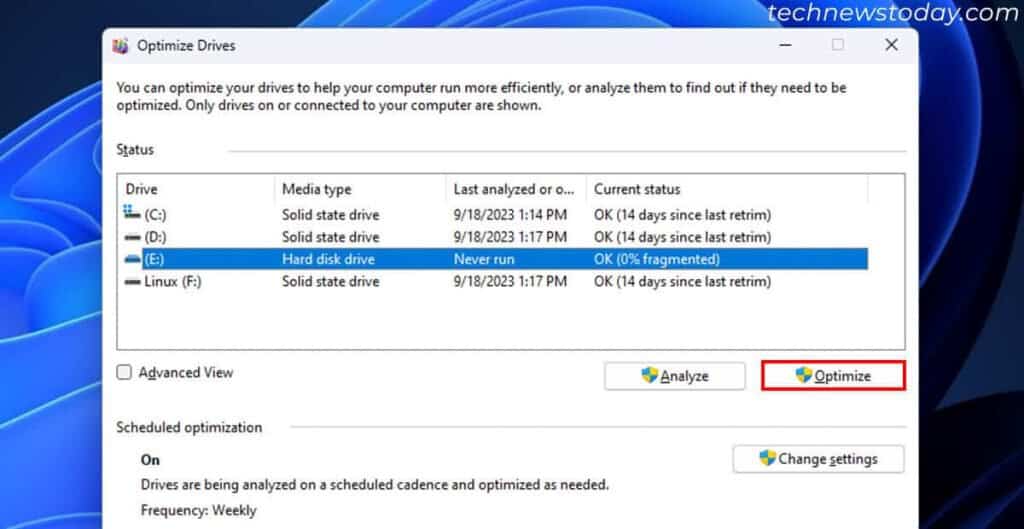 Why Is My Windows 11 Slow? How to Fix It 9 defragment-hard-drive-windows