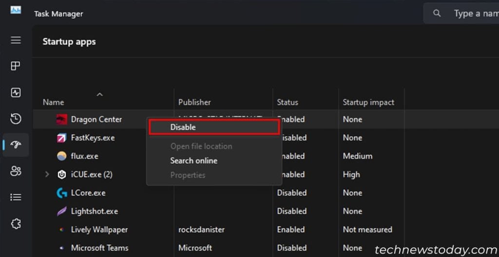 Why Is My Windows 11 Slow? How to Fix It 3 disable-startup-apps-task-manager