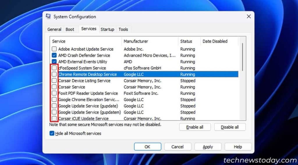 Why Is My Windows 11 Slow? How to Fix It 4 disable-third-party-unnecessary-services