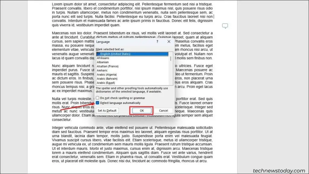Spell Check Not Working in Word? Here’s How To Fix It 15 enable-automatic-detection-to-fix-spell-check-not-working-in-word-1024x576