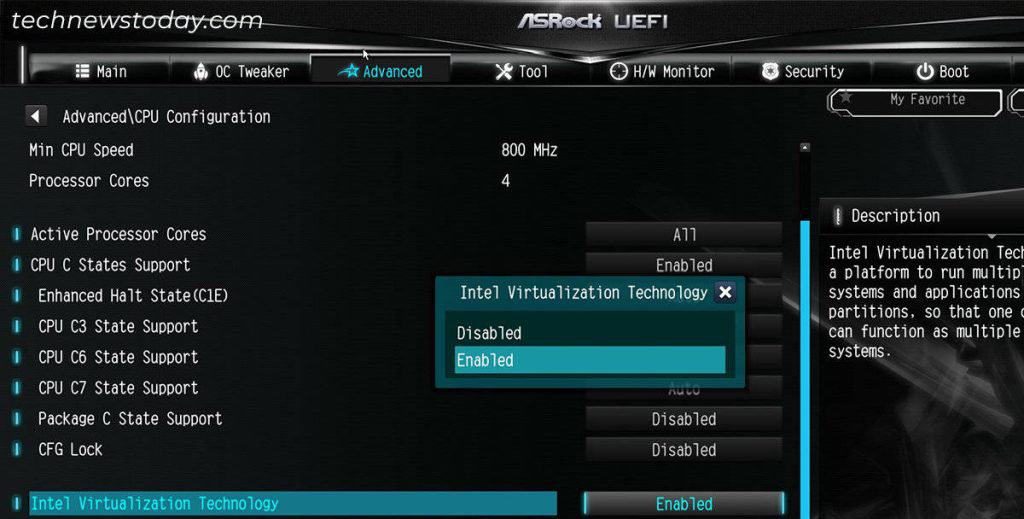 VT-x Is Disabled in the BIOS? Here’s How to Enable it 1 enable-virtualization-in-bios-asrock-advanced