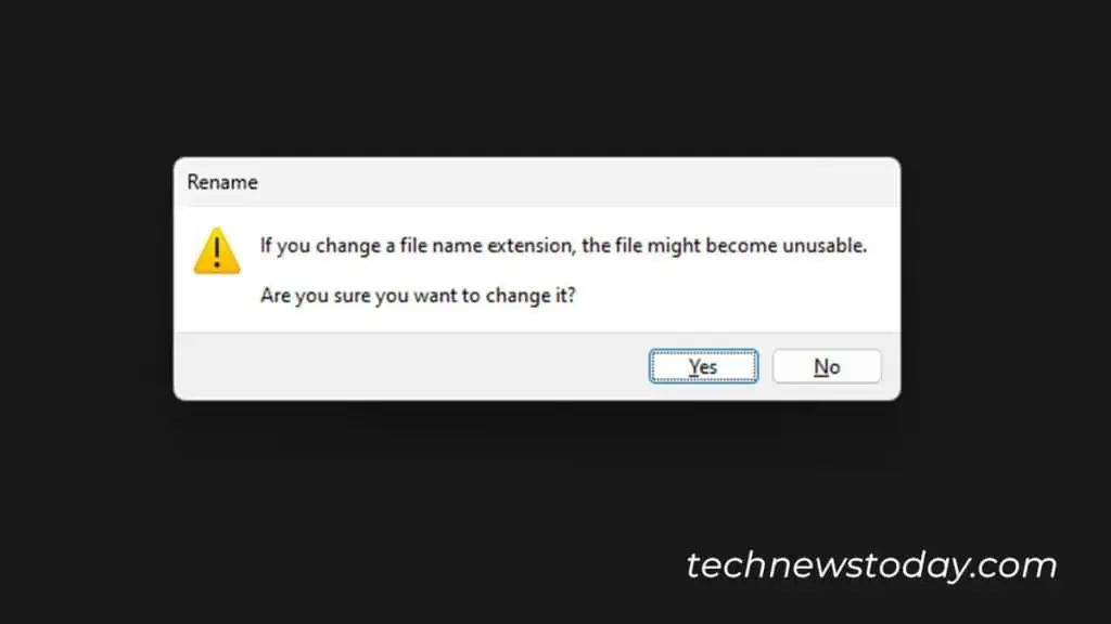 How to Unprotect Excel Sheet in 4 Ways 5 file-extension-warning-1024x576