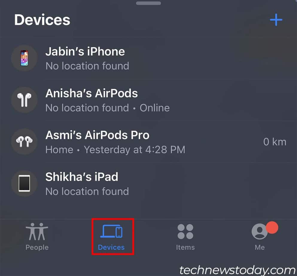 find my devices