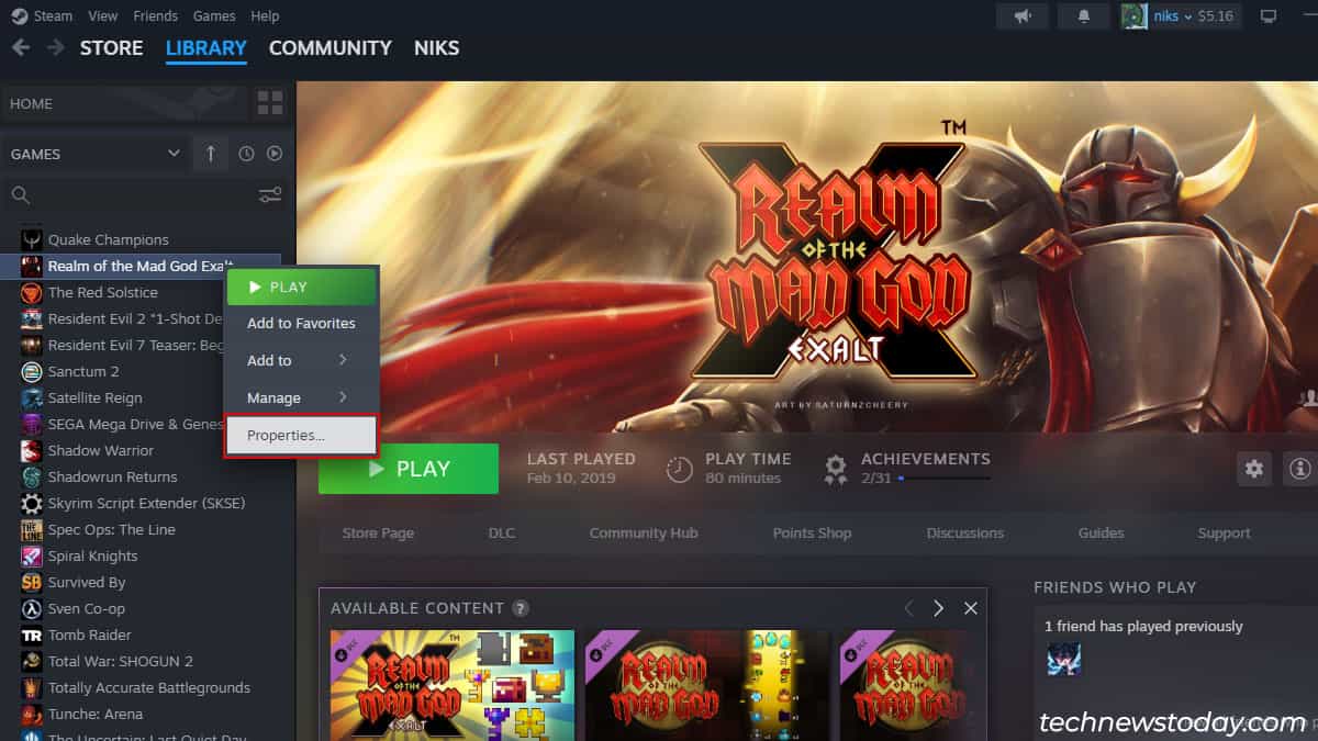 games-properties