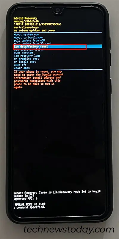 go-to-Wipe-Data-factory-reset