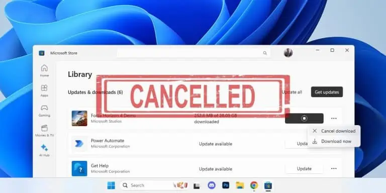 How to Cancel A Download