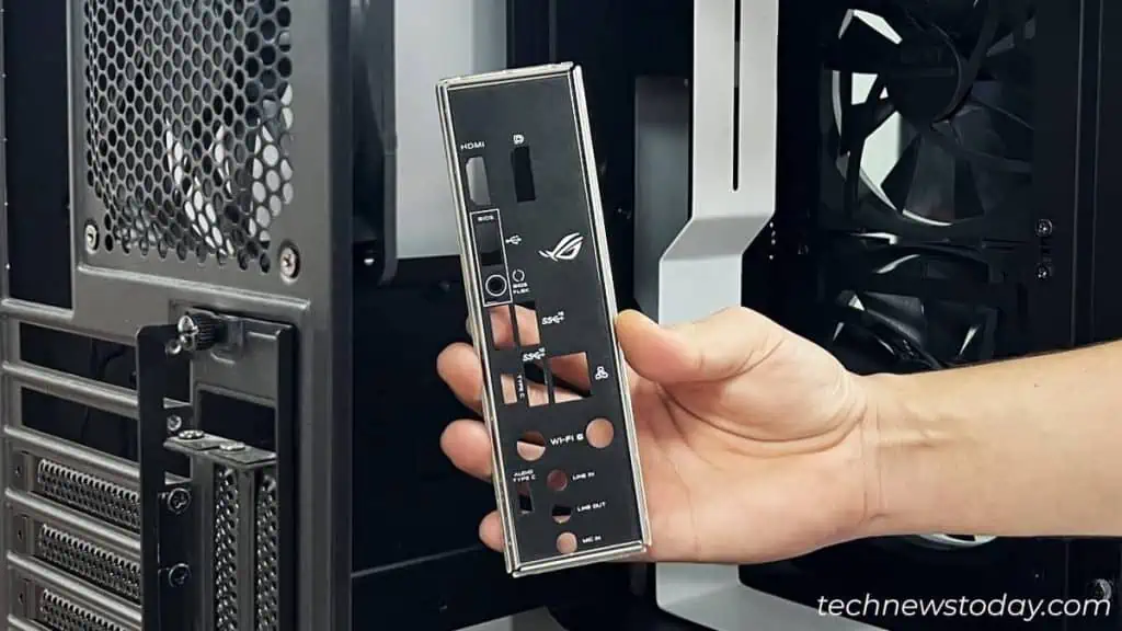 How to Install IO Shield into Your PC Case? Step-by-Step Guide 9 insert-io-shield-into-pc-case-1024x576