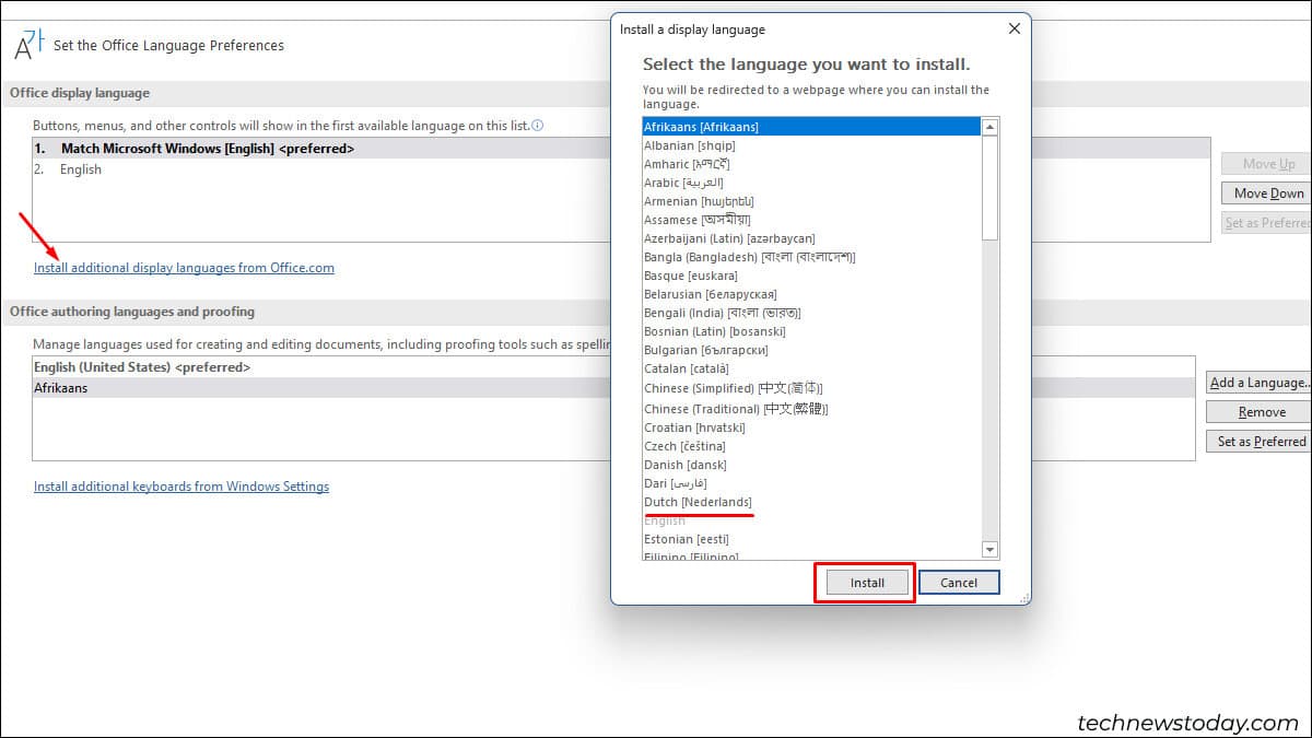 install-additional-language