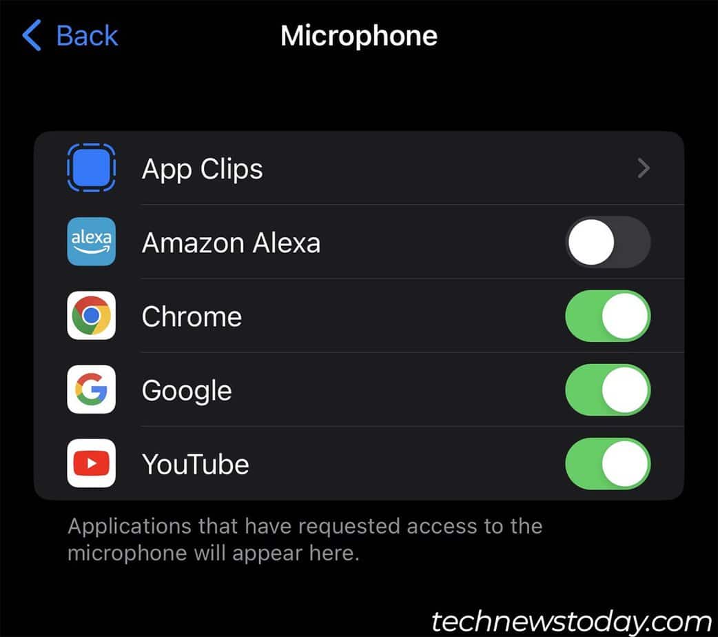 iphone disable microphone permission