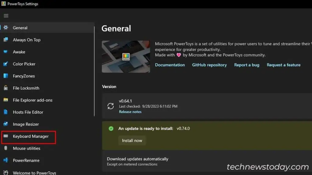 Keyboard Typing Wrong Letters? 6 Ways to Fix It 11 keyboard-manager-in-powertoys-1024x576
