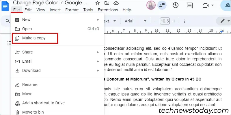 How to View Comments on Google Docs 9 make-a-copy-to-transfer-comments