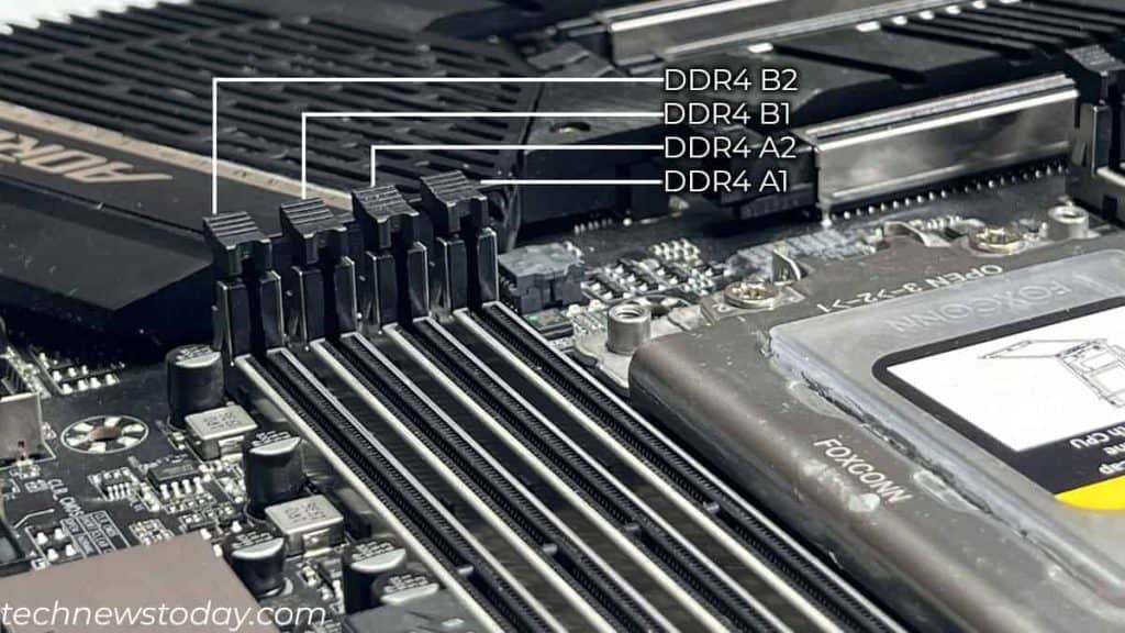 ¿Cómo instalar RAM? Guía paso a paso 2 ranura de memoria y su canal