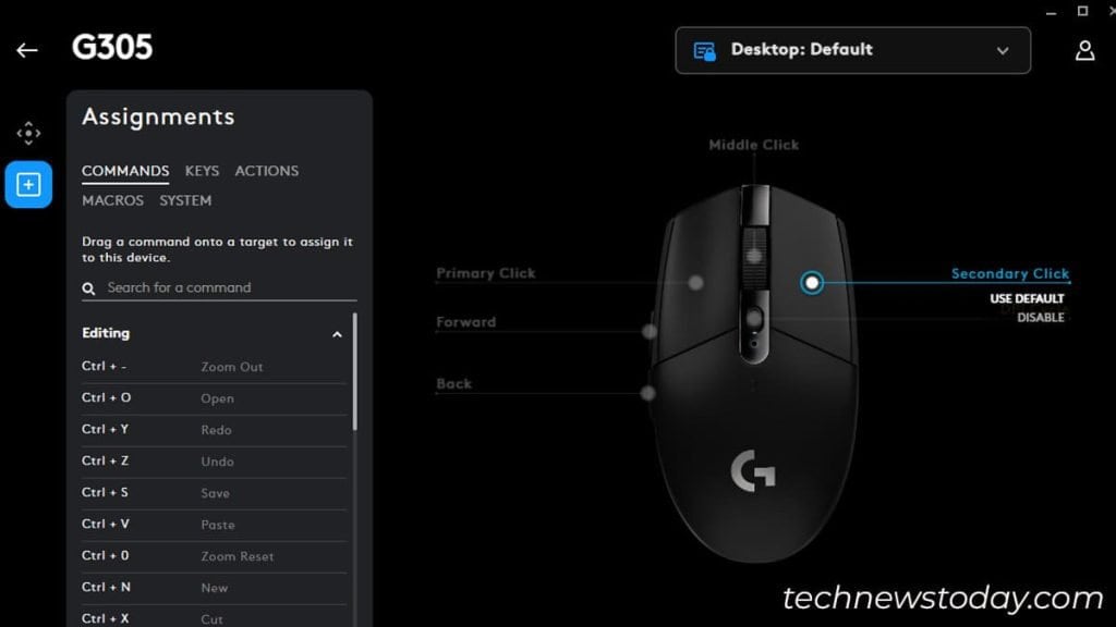 ¿El clic derecho no funciona? He aquí cómo solucionarlo 11 Asignaciones-de-botones-del-ratón-en-logitech-G-HUB
