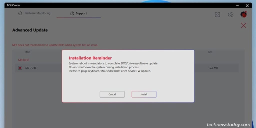 MSI BIOS Update 3 Easy Ways