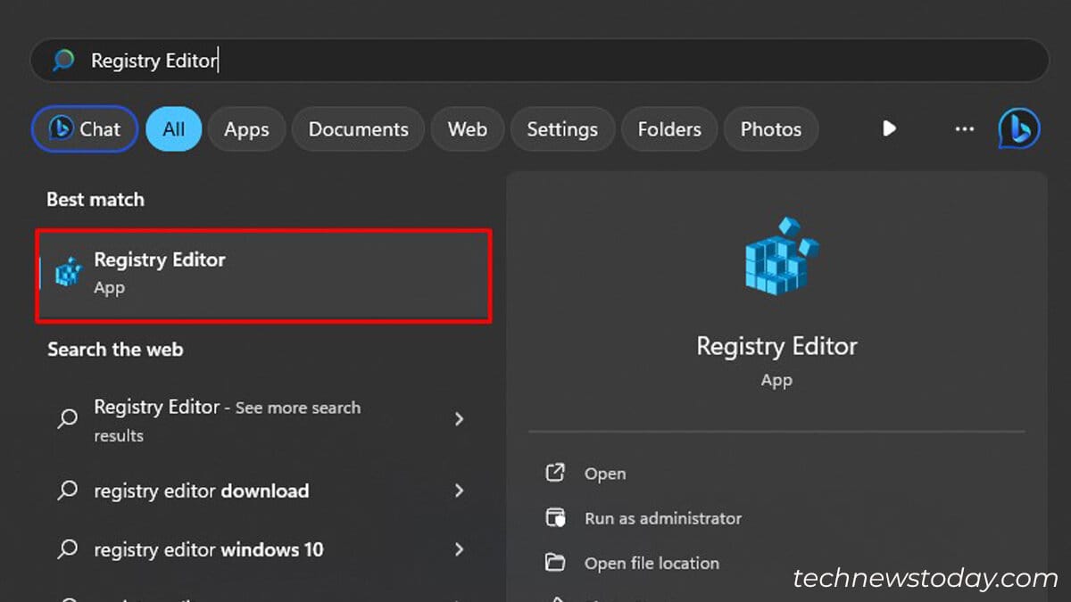 open-registry-editor