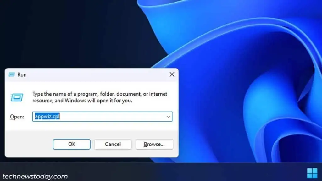 Steam Not Enough Disk Space? Here are 7 Fixes You Can Try 16 opening-programs-and-feature-from-run-command-1024x576