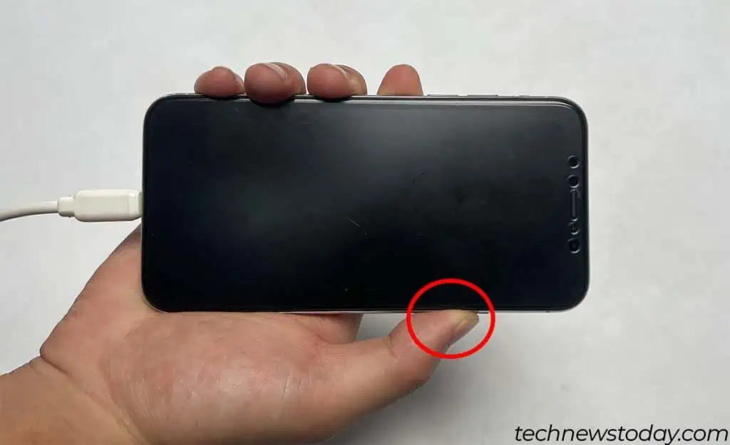 4 Ways to Fix “iPhone is Disabled Connect to iTunes” 3 press-and-hold-power-button-1-1024x625