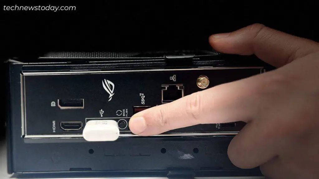 How to Update BIOS Safely 10 pressing-bios-flashback-button-1024x576