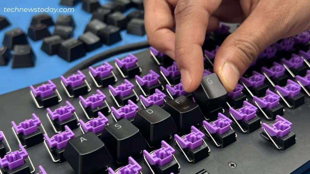 reattaching keys razer keyboard