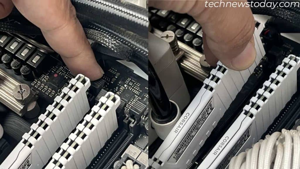 remove RAM stick from motherboard clean ram