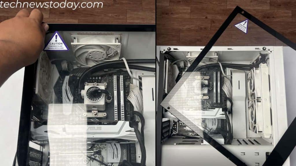 How to Clean RAM? Step-By-Step Guide 2 remove side panel motherboard