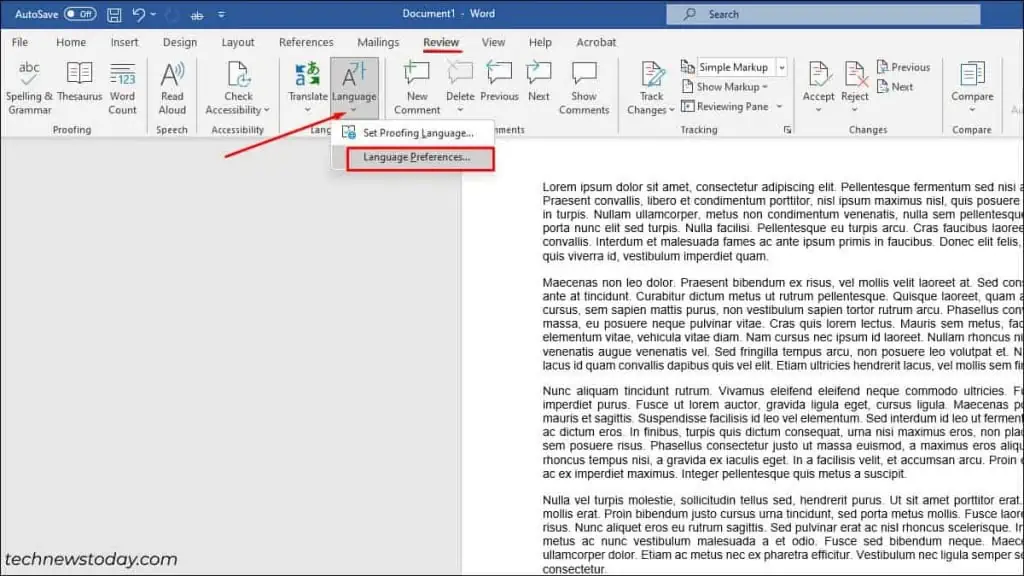 Spell Check Not Working in Word? Here’s How To Fix It 10 set-language-preference-to-fix-spell-check-not-working-in-Word-1024x576