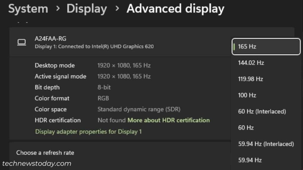What Is Monitor Ghosting? Causes and Fixes 9 setting refresh rate to maximum