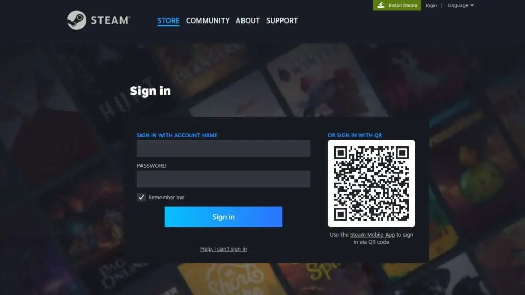 How To Make a Steam Account? 6 steam-account-login-screen-1024x576