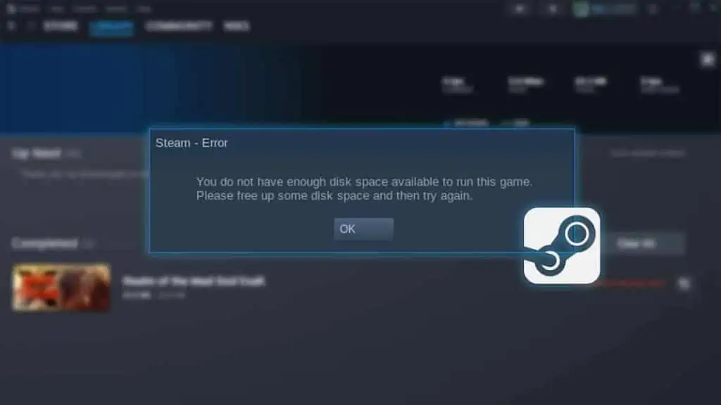 Steam Not Enough Disk Space? Here are 7 Fixes You Can Try