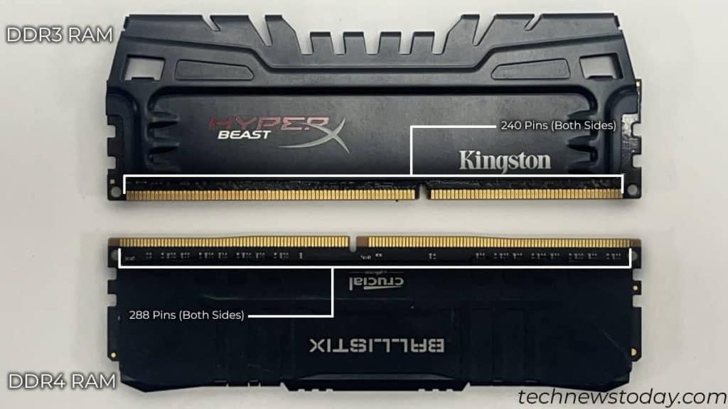 Can I Install DDR3 RAM in DDR4 Slot? 3 total number of pins on ddr3 and ddr4