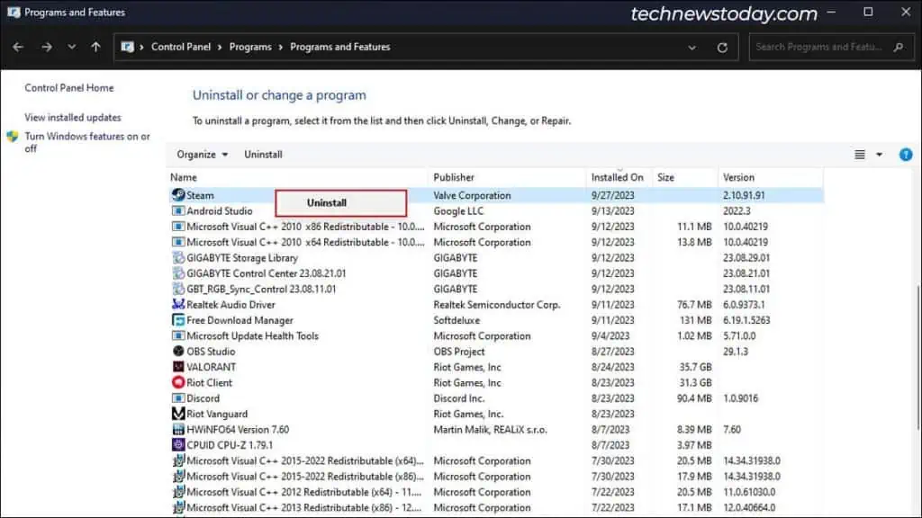 Steam Overlay Not Working? Here’s How to Fix It 14 uninstalling-Steam-3-1024x576