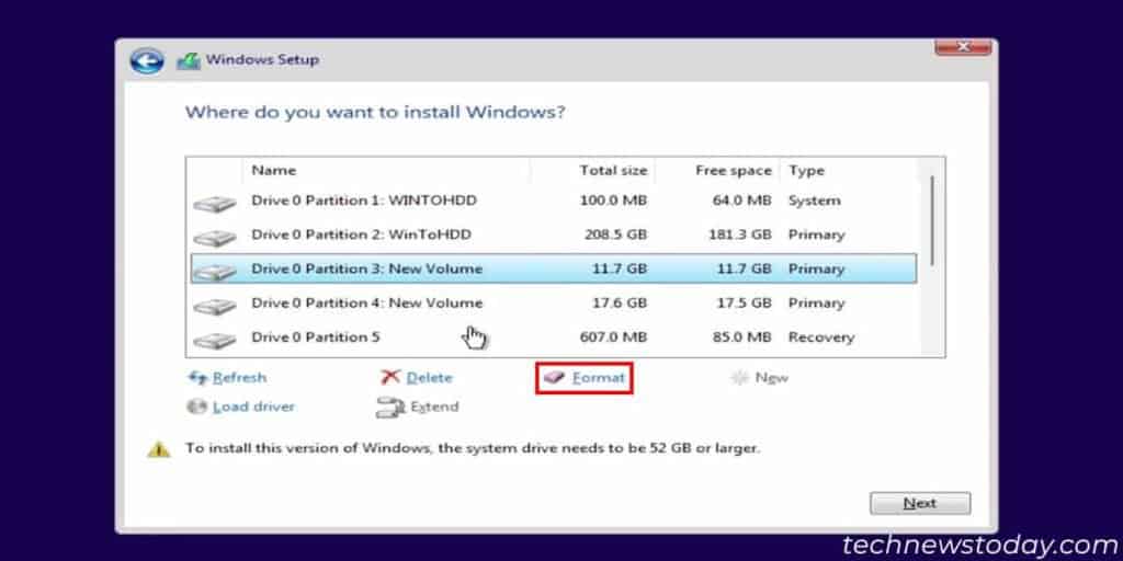windows-setup-format-partition