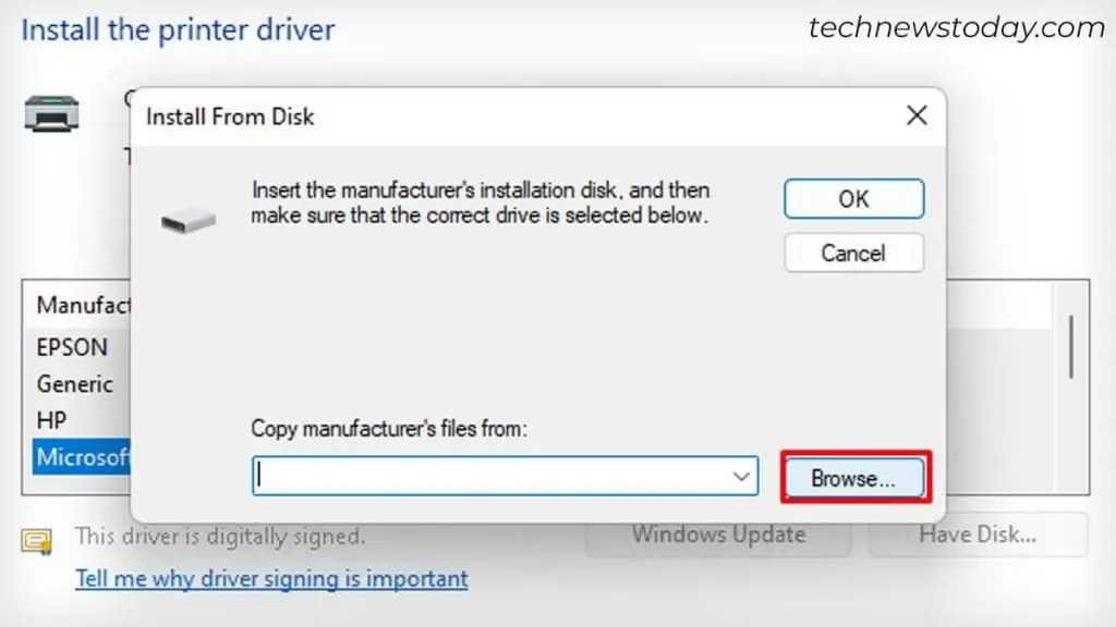 How To Fix “Windows Cannot Connect To The Printer” Error 17 browse-your-computer-for-printer-driver-1024x576