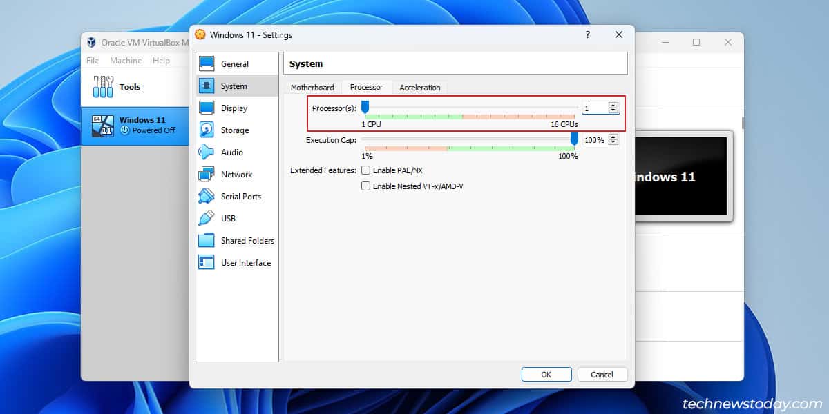 change-vm-cores-virtualbox