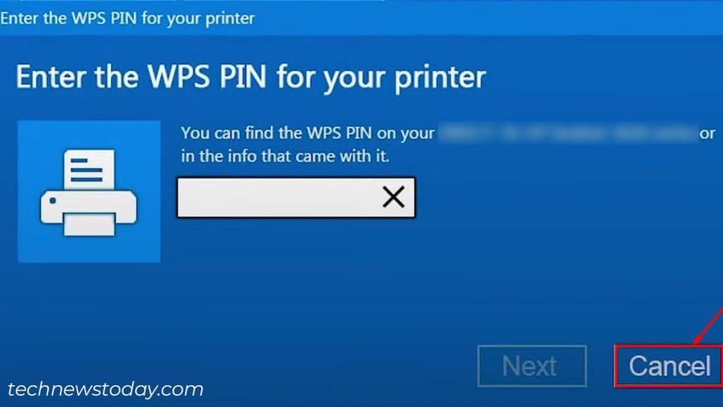 click-cancel-on-enter-wps-pin-screen