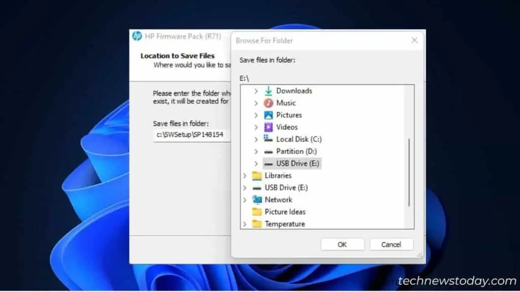HP Laptop Won't Turn on? Here's How to Fix It 13 extracting-hp-bios-files-to-a-fat32-flash-drive-1024x576