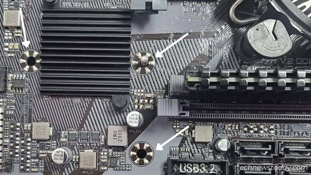 motherboard holes