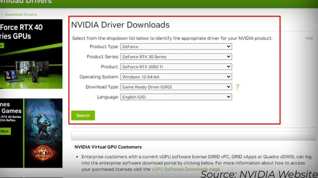 How to Connect GPU to the Motherboard in 6 Steps 20 nvidia-driver-download-1-1024x576
