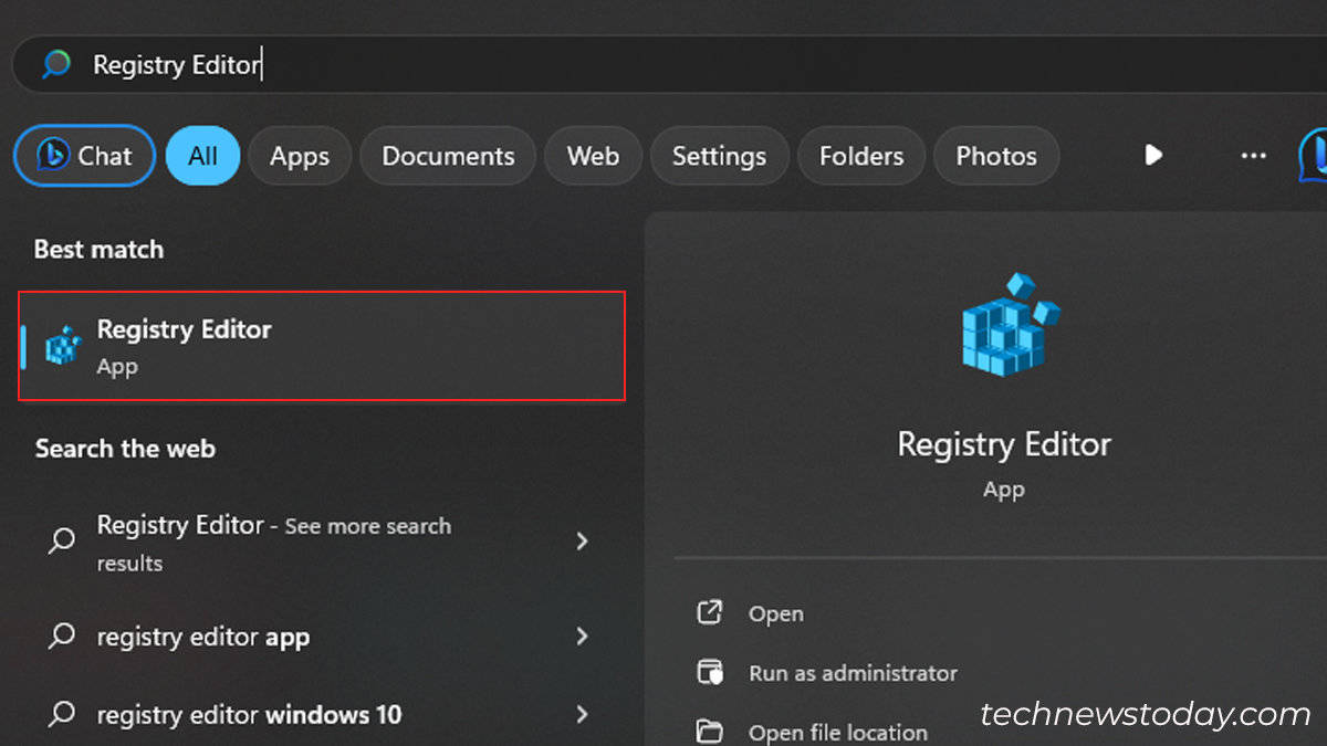 open-registry-editor