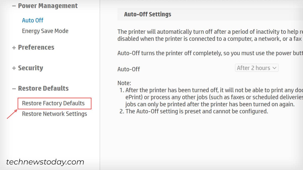 restore-factory-defaults-in-ews-of-hp-printer