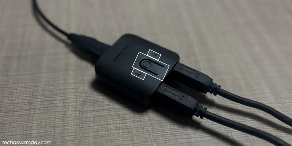 How To Control Two Computers With One Keyboard/Mouse 4 sabrent-usb-switch-button-1024x512