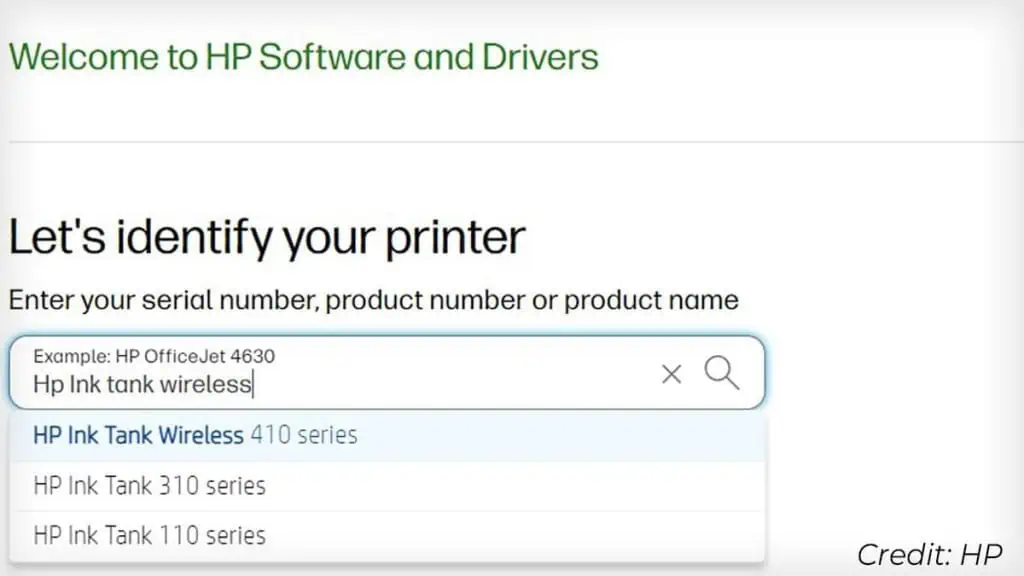 How to Connect HP Printer to Wi-Fi? 12 search-your-printer-model-in-hp-driver-download-page-1024x576
