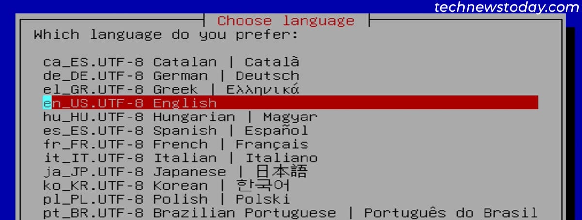 select-language-clonezilla