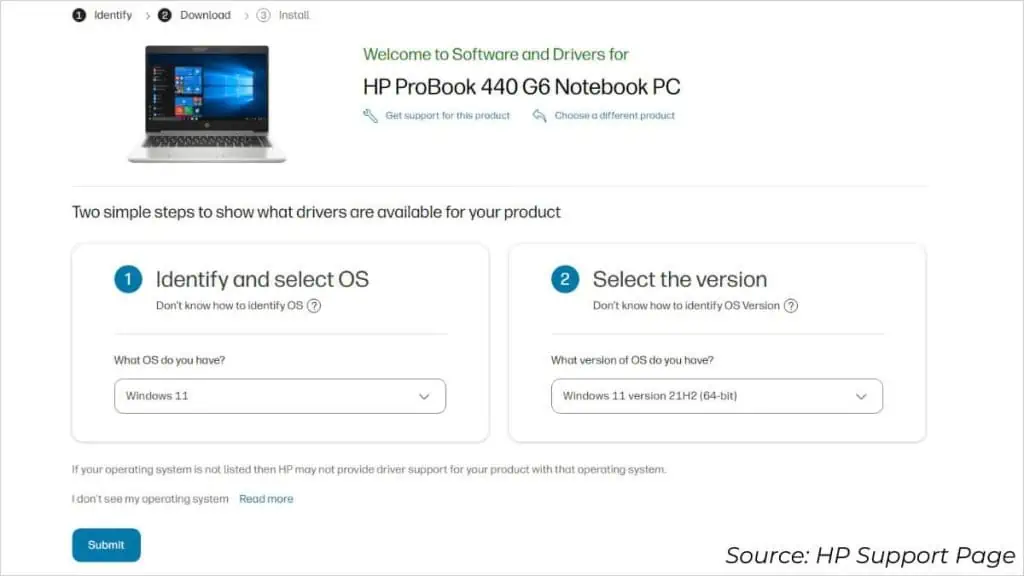 HP Laptop Won't Turn on? Here's How to Fix It 11 select-the-appropriate-windows-version-1024x576