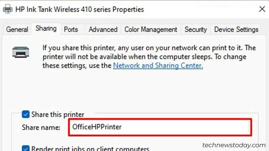 How to Share a Printer on Network (Step-by-Step Guide) 12 setting-name-for-the-printer-1024x576