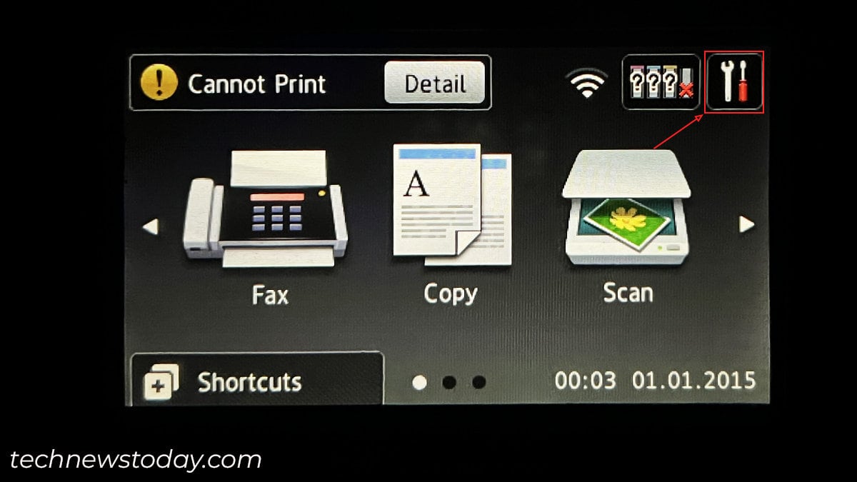 settings-icon-in-brother-printer-homescreen
