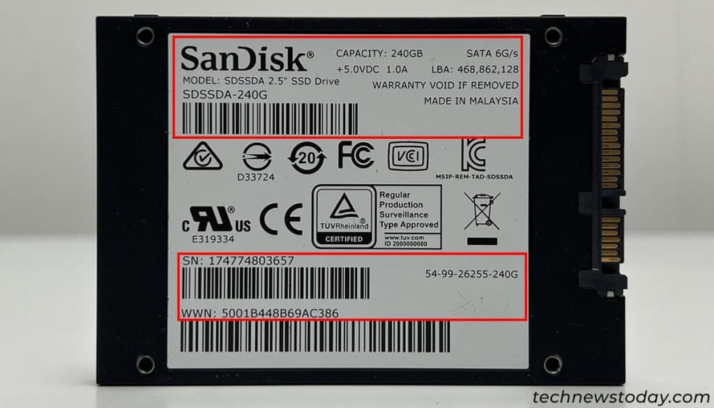 ¿Cómo comprobar qué SSD tengo? 7 maneras fáciles 8 Detalles-ssd-pegatina-física