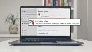 How to Fix “your version of windows has reached end of service”