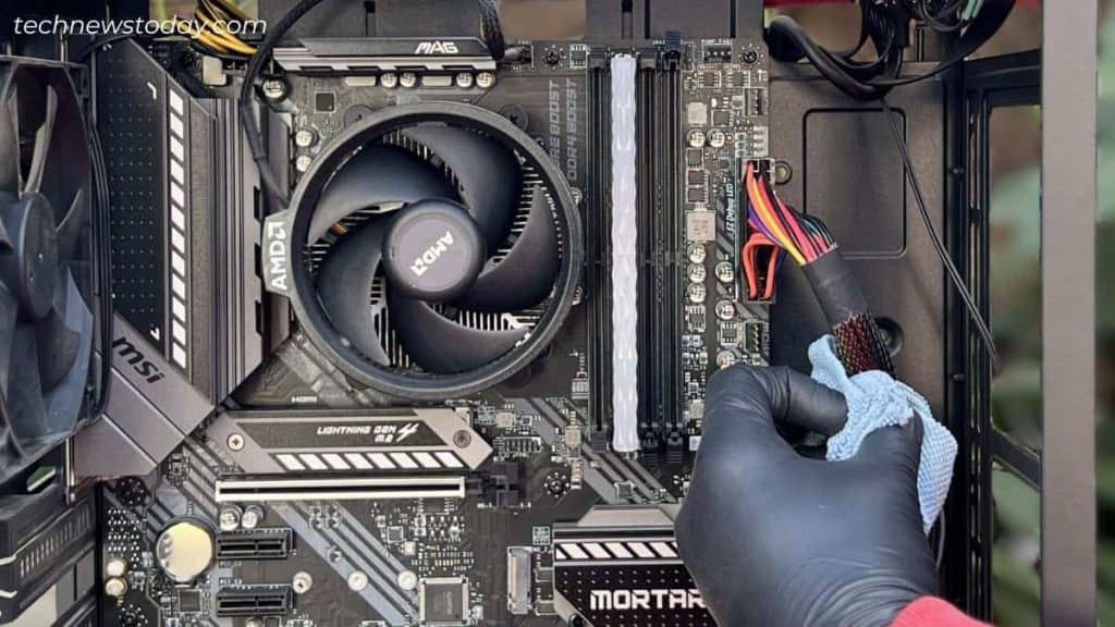 How to Clean Dust From PC 14 cleaning using microfiber towel power connector cable