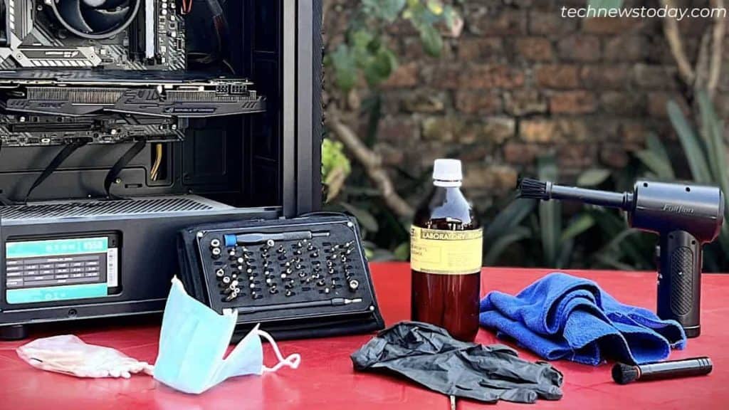 How to Clean Dust From PC 1 gather tools to clean your pc